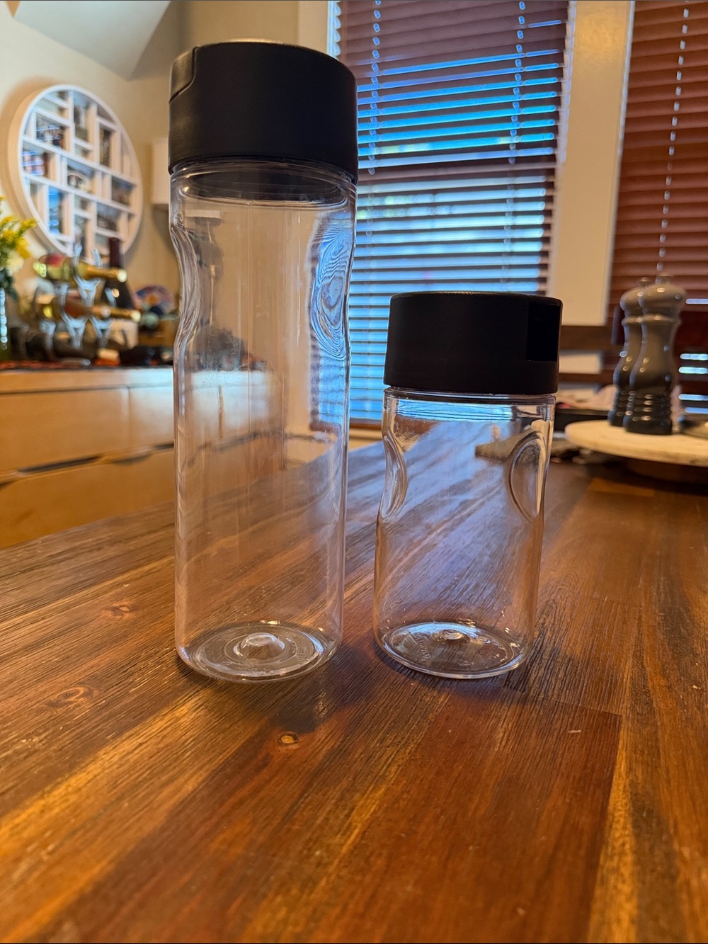 Set of 2 Tupperware Clearly Elegant dispensers